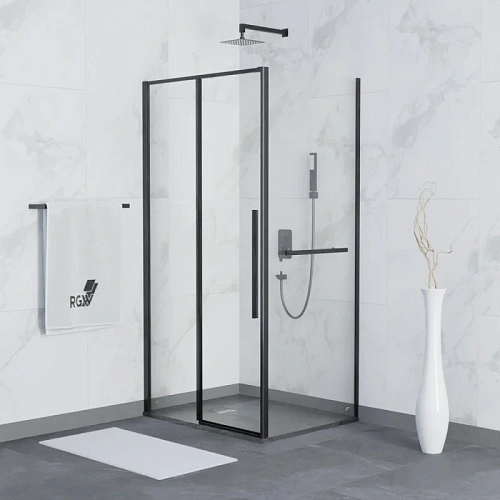 Душевой уголок RGW SV-42-1B (SV-12B + Z-060-2B) 1500x1000 мм 323242150-014 черный Easy Clean Душевой уголок RGW SV-42-1B (SV-12B + Z-060-2B) 1500x1000 мм 323242150-014 черный Easy Clean