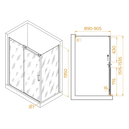 Душевой уголок RGW TO-44-1 (TO-14 + Z-060-2) 1500x900 мм 020744159-11 хром Easy Clean Душевой уголок RGW TO-44-1 (TO-14 + Z-060-2) 1500x900 мм 020744159-11 хром Easy Clean
