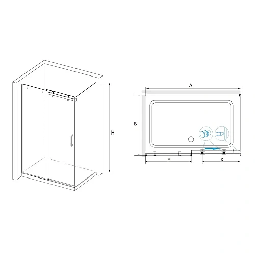 Душевой уголок RGW TO-45 Tornado 03074559-11 Душевой уголок RGW TO-45 Tornado 03074559-11