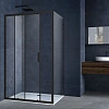 Душевой уголок Vincea Alpha VSR-3AL9011CLB, 1100x900, черный, стекло прозрачное