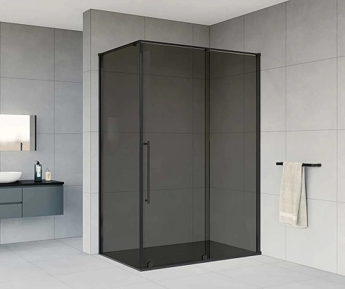Душевой уголок Vincea Arno VSR-1A9012CGB, 1200x900, черный, стекло тонированное Душевой уголок Vincea Arno VSR-1A9012CGB, 1200x900, черный, стекло тонированное