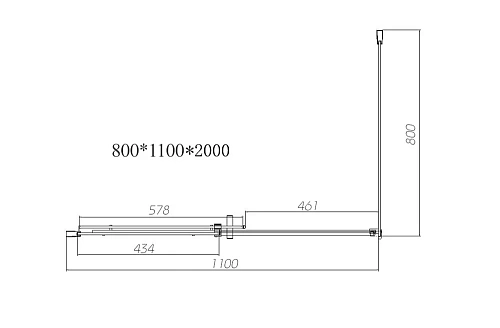 Душевой уголок Vincea Dice VSR-4D8011CL, 1100x800, хром, стекло прозрачное Душевой уголок Vincea Dice VSR-4D8011CL, 1100x800, хром, стекло прозрачное