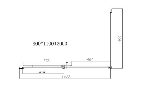 Душевой уголок Vincea Dice VSR-4D8011CLGM, 1100x800, вороненая сталь, стекло прозрачное Душевой уголок Vincea Dice VSR-4D8011CLGM, 1100x800, вороненая сталь, стекло прозрачное