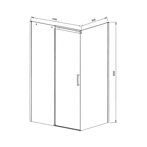 Душевой уголок Vincea Dice VSR-4D8014CLGM, 1400x800, вороненая сталь, стекло прозрачное Душевой уголок Vincea Dice VSR-4D8014CLGM, 1400x800, вороненая сталь, стекло прозрачное