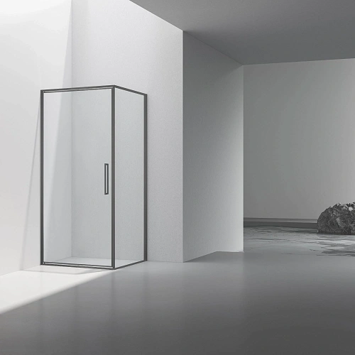 Душевой уголок Vincea Slim 8mm VSR-4SLP9090CLGM, 900x900, вороненая сталь, стекло прозрачное Душевой уголок Vincea Slim 8mm VSR-4SLP9090CLGM, 900x900, вороненая сталь, стекло прозрачное