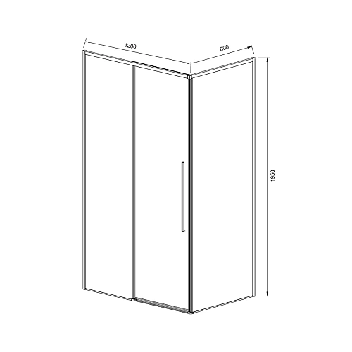 Душевой уголок Vincea Slim-N VSR-4SN8012CGB, 1200x800, черный, стекло тонированное Душевой уголок Vincea Slim-N VSR-4SN8012CGB, 1200x800, черный, стекло тонированное