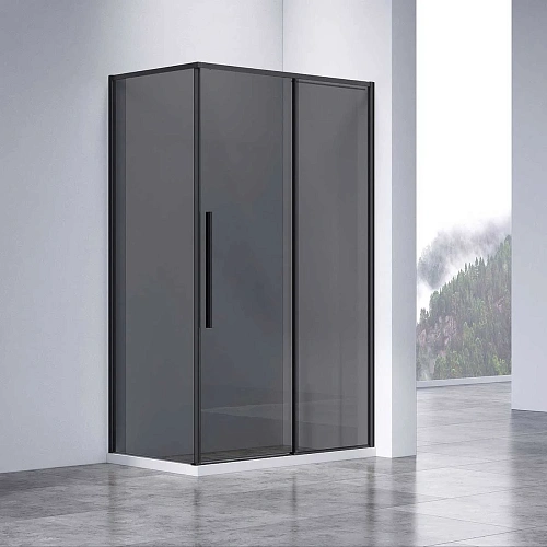 Душевой уголок Vincea Slim-N VSR-4SN9012CGB, 1200x900, черный, стекло тонированное Душевой уголок Vincea Slim-N VSR-4SN9012CGB, 1200x900, черный, стекло тонированное