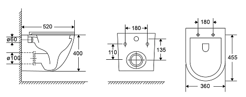 Душевой шланг AQUAme AQM2014PRO Унитаз подвесной сиденье SoftClose, технология смыва Invisible, скрыт крепеж. 520х360х400 Душевой шланг AQUAme AQM2014PRO Унитаз подвесной сиденье SoftClose, технология смыва Invisible, скрыт крепеж. 520х360х400