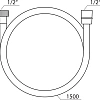 Душевой шланг Ravak 913.00 SatinFlex 1.5м (X07P176) Душевой шланг Ravak 913.00 SatinFlex 1.5м (X07P176)