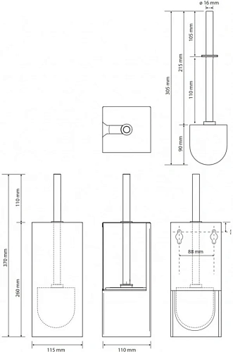 Ершик для унитаза Bemeta Niva 101113091 Ершик для унитаза Bemeta Niva 101113091