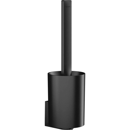 Ершик для унитаза Hansgrohe WallStoris с держателем 27927670, матовый черный Ершик для унитаза Hansgrohe WallStoris с держателем 27927670, матовый черный