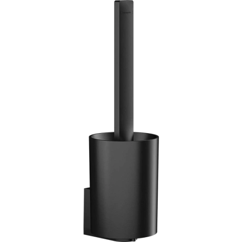 Ершик для унитаза Hansgrohe WallStoris с держателем 27927670, матовый черный Ершик для унитаза Hansgrohe WallStoris с держателем 27927670, матовый черный