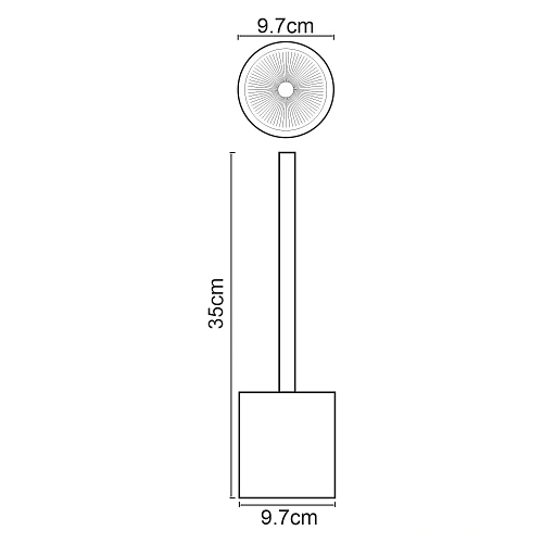 Ершик для унитаза WasserKRAFT Neime K-1927 черный/белый Ершик для унитаза WasserKRAFT Neime K-1927 черный/белый