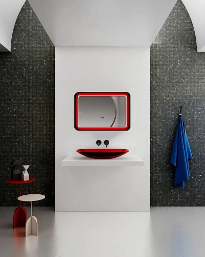 Зеркало ABBER Kristall AT6701Rubin с подсветкой Зеркало ABBER Kristall AT6701Rubin с подсветкой