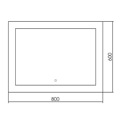 Зеркало ABBER See AG6107S-0.8 с подсветкой, сенсор, диммер Зеркало ABBER See AG6107S-0.8 с подсветкой, сенсор, диммер