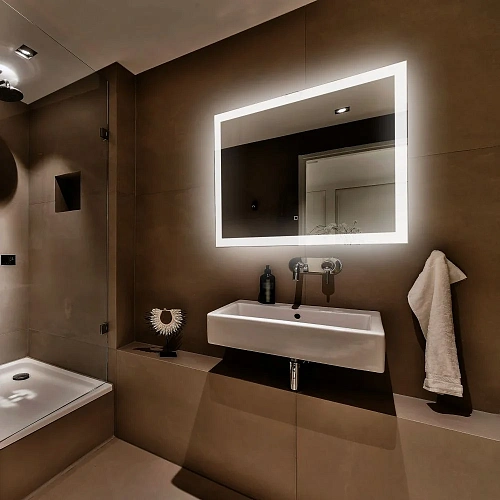 Зеркало ABBER See AG6107SXL-1.2 с подсветкой, сенсор, диммер Зеркало ABBER See AG6107SXL-1.2 с подсветкой, сенсор, диммер