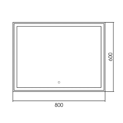 Зеркало ABBER See AG6116S с подсветкой, сенсор, диммер Зеркало ABBER See AG6116S с подсветкой, сенсор, диммер