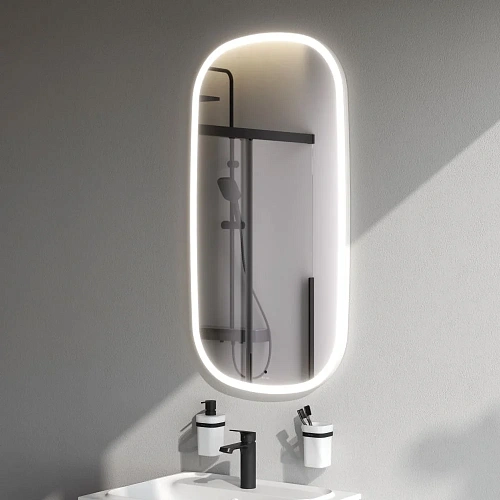 Зеркало AM.PM Func M8FMOX0551WGH с LED-подсветкой, сенсором, 55x100 см Зеркало AM.PM Func M8FMOX0551WGH с LED-подсветкой, сенсором, 55x100 см