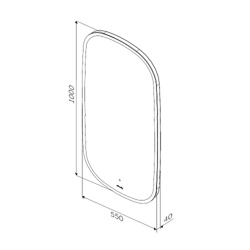 Зеркало AM.PM Func M8FMOX0551WGH с LED-подсветкой, сенсором, 55x100 см Зеркало AM.PM Func M8FMOX0551WGH с LED-подсветкой, сенсором, 55x100 см
