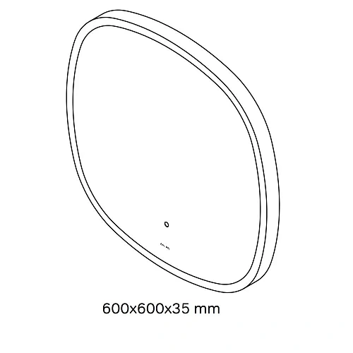 Зеркало AM.PM Func M8FMOX0601WGS с LED-подсветкой, сенсором, 60 см Зеркало AM.PM Func M8FMOX0601WGS с LED-подсветкой, сенсором, 60 см