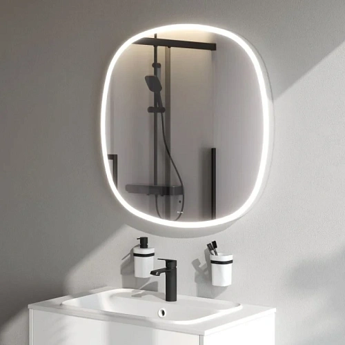 Зеркало AM.PM Func M8FMOX0801WGS с LED-подсветкой, сенсором, 80 см Зеркало AM.PM Func M8FMOX0801WGS с LED-подсветкой, сенсором, 80 см