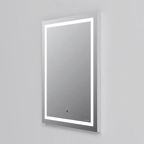 Зеркало AM.PM Gem M91AMOX0501WG с контурной LED-подсветкой, 50 см Зеркало AM.PM Gem M91AMOX0501WG с контурной LED-подсветкой, 50 см