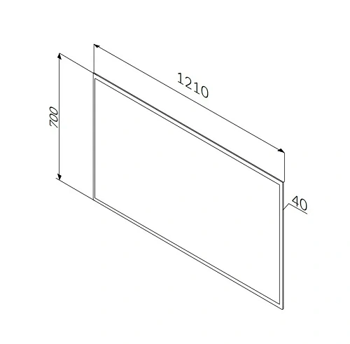 Зеркало AM.PM Spirit 2.0 M70AMOX1201SA в алюминиевом корпусе 120 см, с подстветкой Зеркало AM.PM Spirit 2.0 M70AMOX1201SA в алюминиевом корпусе 120 см, с подстветкой