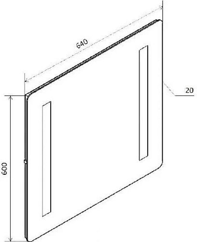 Зеркало Am.Pm Tender 64 с подсветкой M45AMOX0641WG Зеркало Am.Pm Tender 64 с подсветкой M45AMOX0641WG