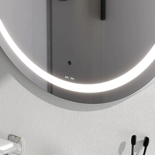 Зеркало AM.PM X-Joy M85AMOX0701WG с контурной LED-подсветкой, ИК- сенсором, круглое, 70 см Зеркало AM.PM X-Joy M85AMOX0701WG с контурной LED-подсветкой, ИК- сенсором, круглое, 70 см