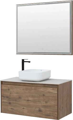 Зеркало Aquanet Nova Lite 100 дуб рустикальный LED 00249519 Зеркало Aquanet Nova Lite 100 дуб рустикальный LED 00249519