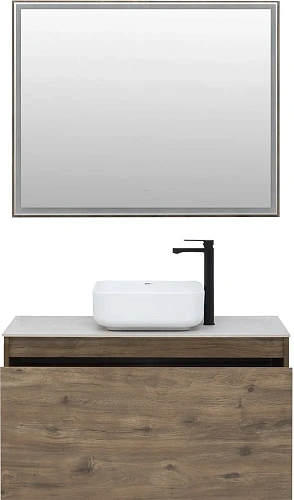 Зеркало Aquanet Nova Lite 100 дуб рустикальный LED 00249519 Зеркало Aquanet Nova Lite 100 дуб рустикальный LED 00249519