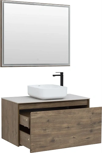 Зеркало Aquanet Nova Lite 100 дуб рустикальный LED 00249519 Зеркало Aquanet Nova Lite 100 дуб рустикальный LED 00249519