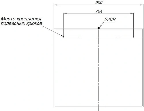 Зеркало Aquanet Nova Lite 90 дуб рошелье LED 00242263 Зеркало Aquanet Nova Lite 90 дуб рошелье LED 00242263