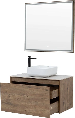 Зеркало Aquanet Nova Lite 90 дуб рустикальный LED 00249516 Зеркало Aquanet Nova Lite 90 дуб рустикальный LED 00249516