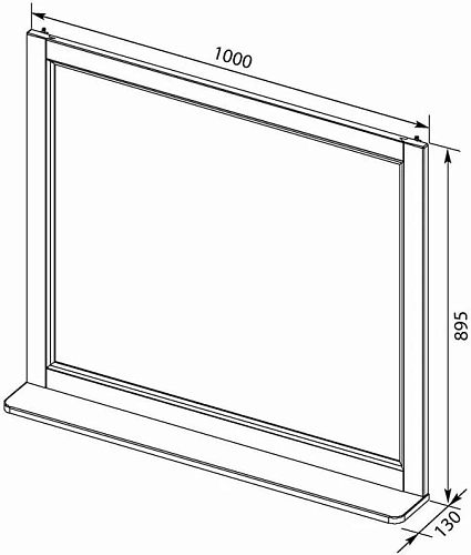 Зеркало Aquanet Бостон 100 ясень 00206544 Зеркало Aquanet Бостон 100 ясень 00206544