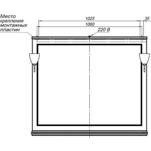 Зеркало Aquanet Валенса NEW 120 белый 00238831 Зеркало Aquanet Валенса NEW 120 белый 00238831