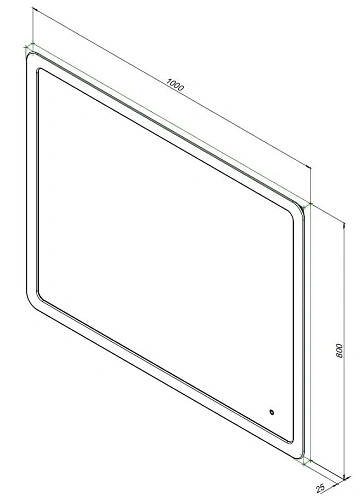 Зеркало Aquanet Ирис 100 с подсветкой LED 00326448 Зеркало Aquanet Ирис 100 с подсветкой LED 00326448