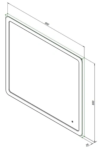 Зеркало Aquanet Ирис 90 с подсветкой LED 00326447 Зеркало Aquanet Ирис 90 с подсветкой LED 00326447