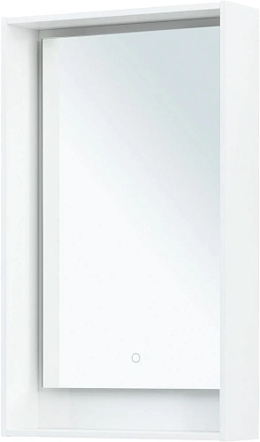 Зеркало Aquanet Милан 50 белый глянец 00336390 Зеркало Aquanet Милан 50 белый глянец 00336390
