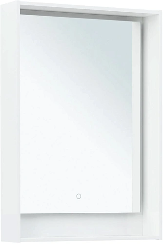 Зеркало Aquanet Милан 60 белый глянец 00306380 Зеркало Aquanet Милан 60 белый глянец 00306380
