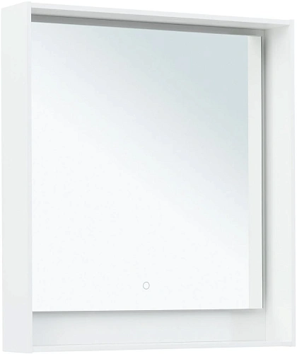 Зеркало Aquanet Милан 80 белый глянец 00306384 Зеркало Aquanet Милан 80 белый глянец 00306384