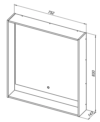 Зеркало Aquanet Милан 80 дуб рустикальный 00336400 Зеркало Aquanet Милан 80 дуб рустикальный 00336400