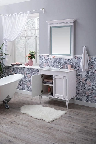 Зеркало Aquanet Селена 70 белый, серебро 00246509 Зеркало Aquanet Селена 70 белый, серебро 00246509