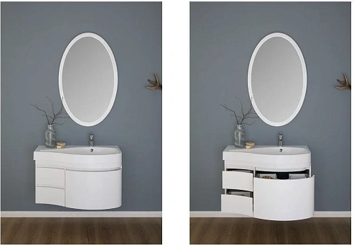 Зеркало Aquanet Сопрано 70 белый 00169607 Зеркало Aquanet Сопрано 70 белый 00169607