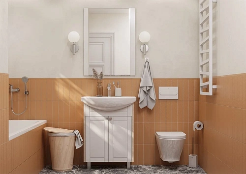 Зеркало Aquaton Альпина 65 дуб молочный 1A133502AL530 Зеркало Aquaton Альпина 65 дуб молочный 1A133502AL530