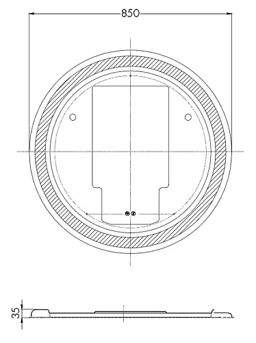 Зеркало Aquaton Анелло 85 1A260802AK010 Зеркало Aquaton Анелло 85 1A260802AK010