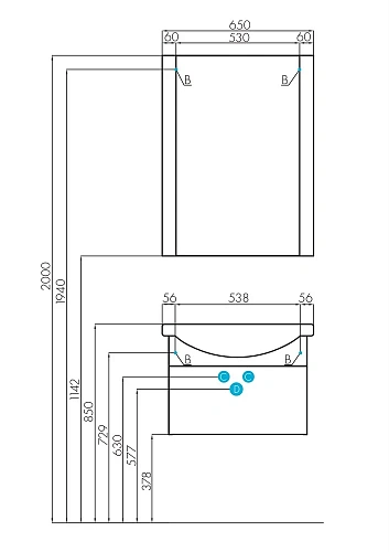 Зеркало Aquaton Ария 65 темно-коричневое 1A133702AA430 Зеркало Aquaton Ария 65 темно-коричневое 1A133702AA430