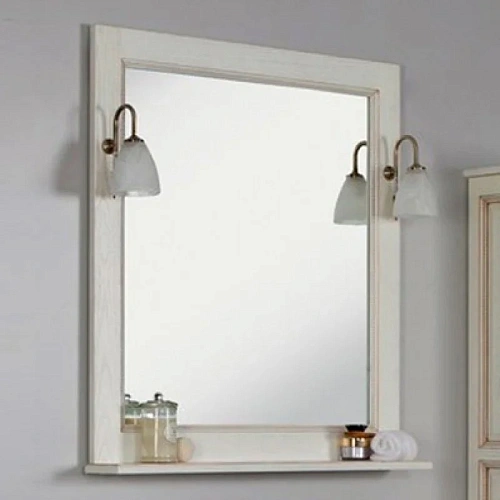 Зеркало Aquaton Жерона 85 белое золото 1A158702GEM40 Зеркало Aquaton Жерона 85 белое золото 1A158702GEM40