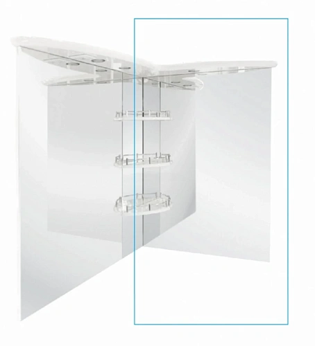 Зеркало Aquaton Лас-Вегас (1A0513K0LA01R) правостороннее Зеркало Aquaton Лас-Вегас (1A0513K0LA01R) правостороннее