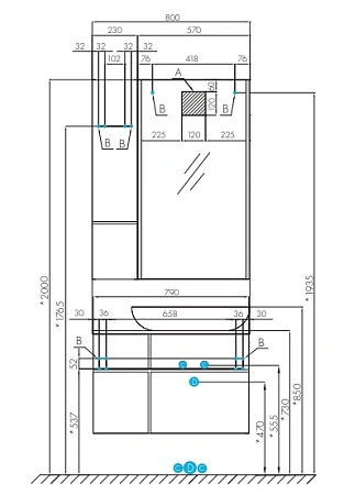 Зеркало Aquaton Мишель 57 1A244402MIX30 Зеркало Aquaton Мишель 57 1A244402MIX30